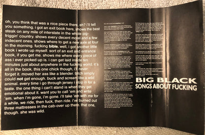 Big Black : Songs About Fucking (Cass, Album)
