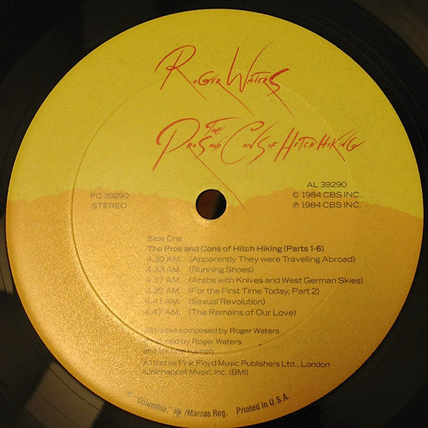 Roger Waters : The Pros And Cons Of Hitch Hiking (LP, Album, RE, Cen)