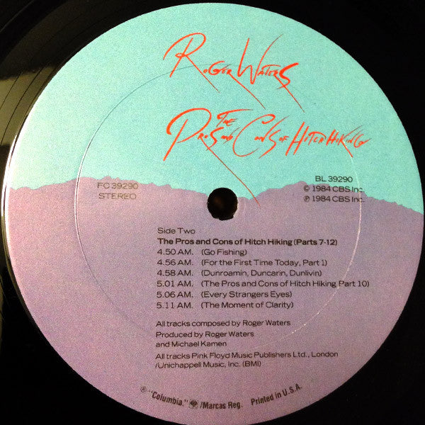 Roger Waters : The Pros And Cons Of Hitch Hiking (LP, Album, RE, Cen)