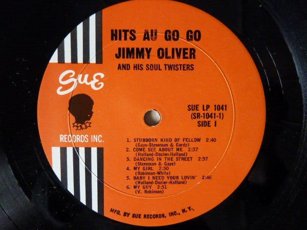 Jimmy Oliver And His Soul Twisters : Hits Au-Go-Go (LP, Album, Mono)