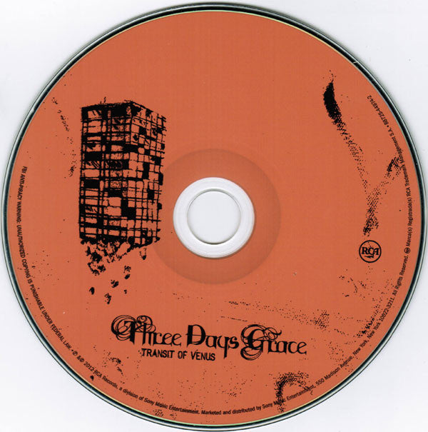 Three Days Grace : Transit Of Venus (CD, Album, Dig)