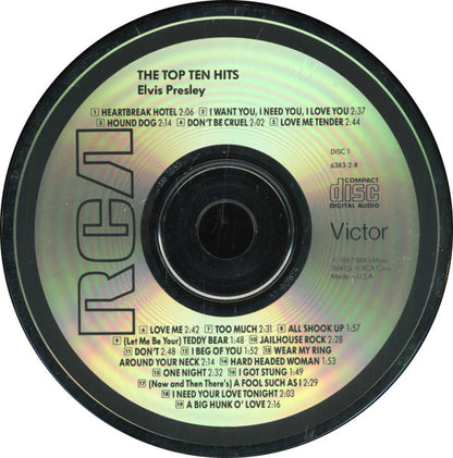 Elvis Presley : The Top Ten Hits (2xCD, Comp, RM)