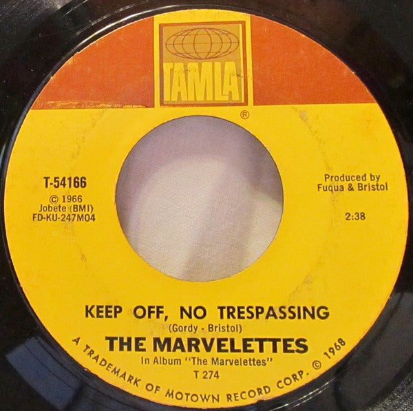 The Marvelettes : Here I Am Baby  (7", Single, Mon)