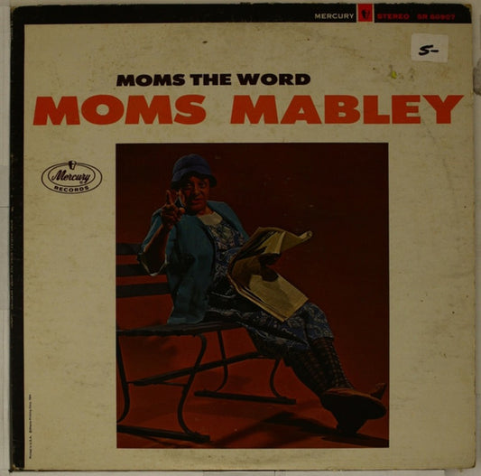 Moms Mabley : Moms The Word (LP, Album, Mono)