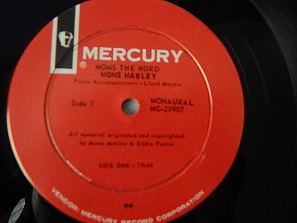 Moms Mabley : Moms The Word (LP, Album, Mono)