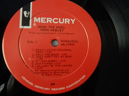 Moms Mabley : Moms The Word (LP, Album, Mono)