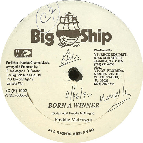 Freddie McGregor : Winner (12")