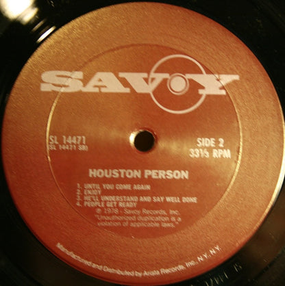 Houston Person Featuring The Atlanta Philharmonic Chorale* And The Ogletree Brothers : The Gospel Soul Of Houston Person (LP, Album)