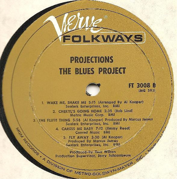 The Blues Project : Projections (LP, Album, Mono)