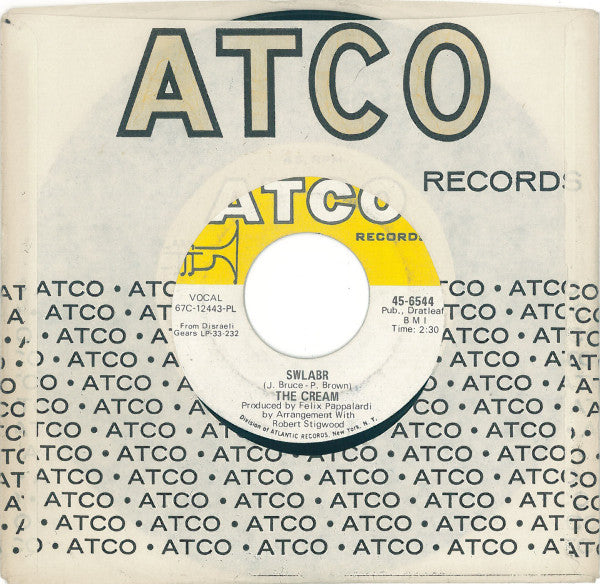 The Cream* : Sunshine Of Your Love (7", Single, Mono, PL )
