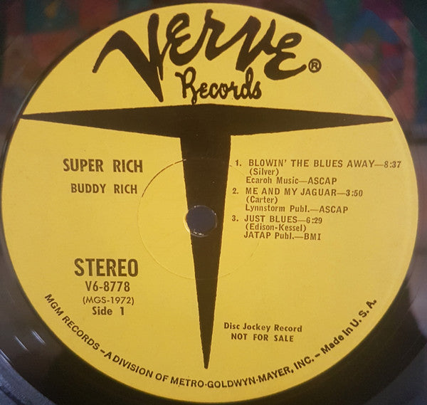 Buddy Rich : Super Rich (LP, Comp, Promo)