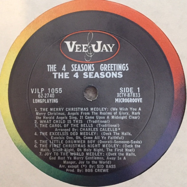 The 4 Seasons* : The 4 Seasons Greetings (LP, Album, Mono)