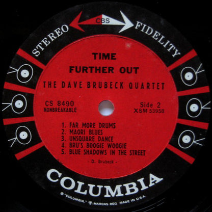 The Dave Brubeck Quartet : Time Further Out (Miro Reflections) (LP, Album, Pit)