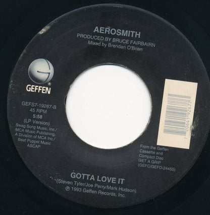 Aerosmith : Crazy (7", Single, Glo)
