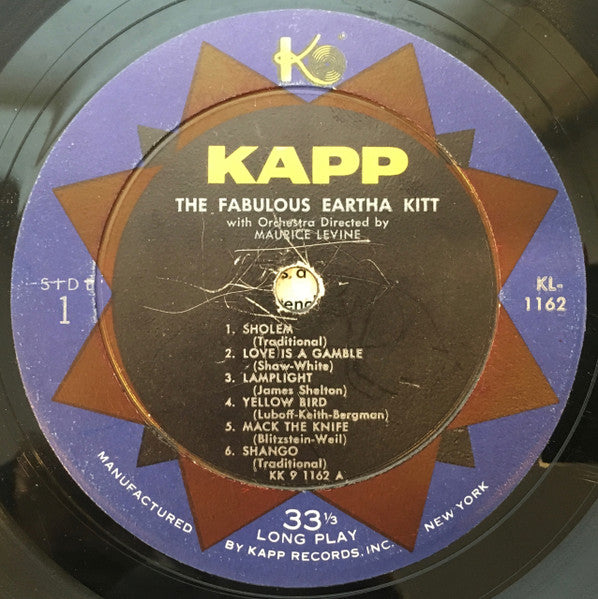 Eartha Kitt : The Fabulous Eartha Kitt (LP, Album, Mono)