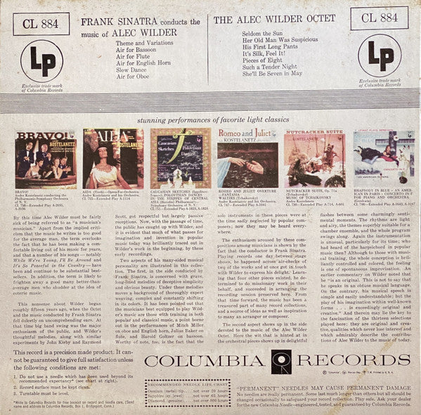 Frank Sinatra, Alec Wilder, The Alec Wilder Octet : Frank Sinatra Conducts The Music Of Alec Wilder (LP, Comp, Mono, RE)