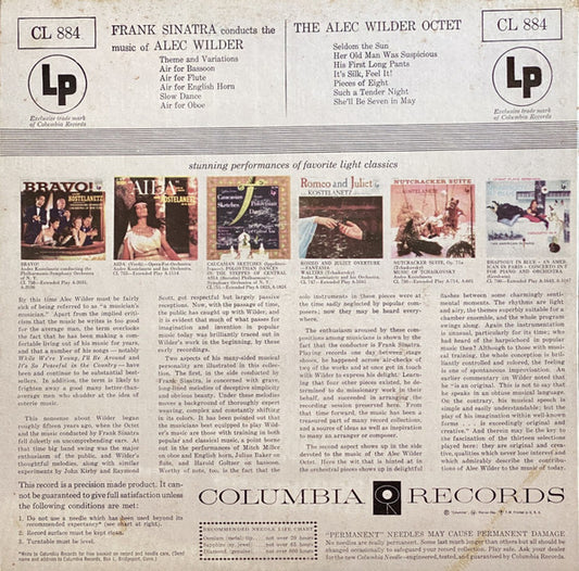 Frank Sinatra, Alec Wilder, The Alec Wilder Octet : Frank Sinatra Conducts The Music Of Alec Wilder (LP, Comp, Mono, RE)