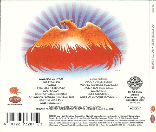 Grateful Dead* : Go To Heaven (HDCD, Album, RE, RM, Dig)