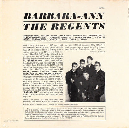 The Regents (2) : Barbara-Ann (LP, Album, RE)