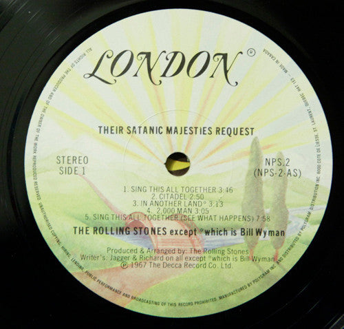 The Rolling Stones : Their Satanic Majesties Request (LP, Album, RE)