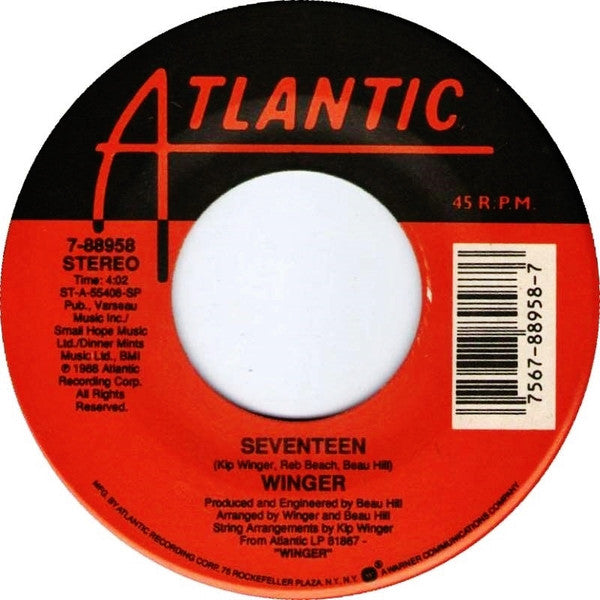 Winger : Seventeen (7")