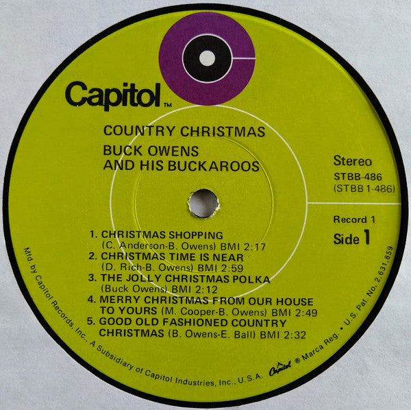 Buck Owens And His Buckaroos : A Merry "Hee Haw" Christmas (2xLP, Album, Comp, RE, Gat)