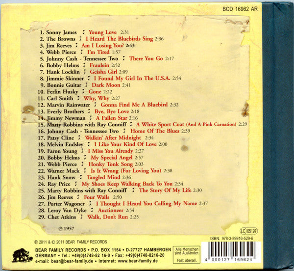 Various : Dim Lights, Thick Smoke & Hillbilly Music: Country & Western Hit Parade - 1957 (CD, Comp, Ltd)