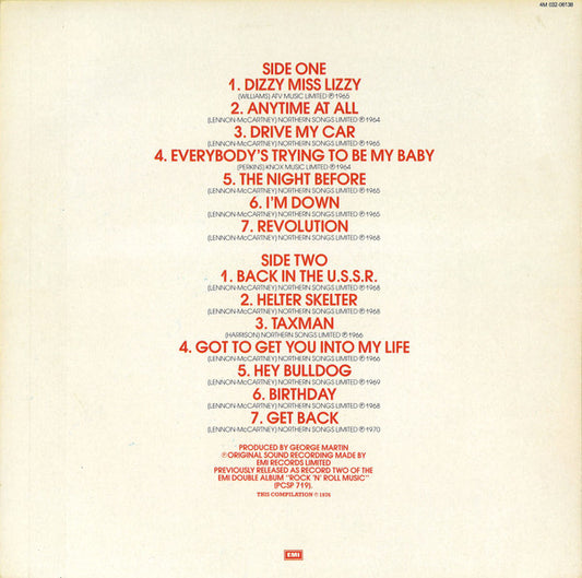 The Beatles : Rock 'N' Roll Music Vol 2 (LP, Comp)