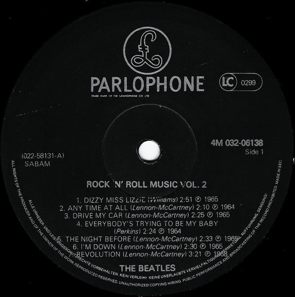 The Beatles : Rock 'N' Roll Music Vol 2 (LP, Comp)