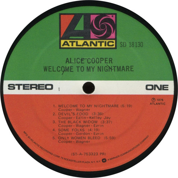 Alice Cooper (2) : Welcome To My Nightmare (LP, Album, Pre)