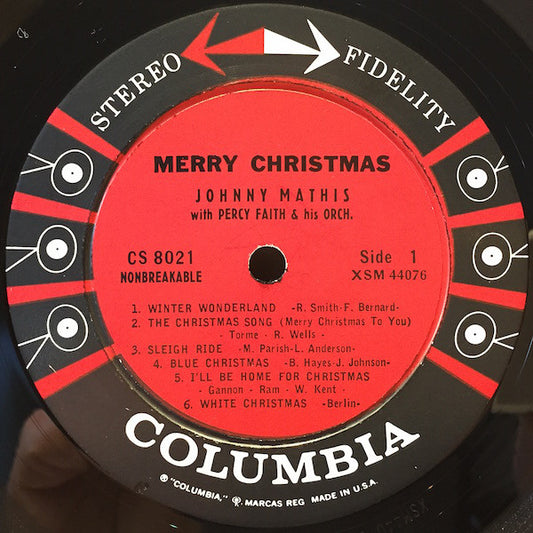 Johnny Mathis : Merry Christmas (LP, Album)