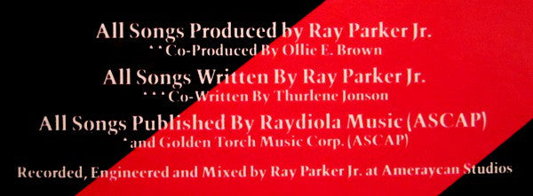 Ray Parker Jr. : Chartbusters (LP, Comp, Club, Car)