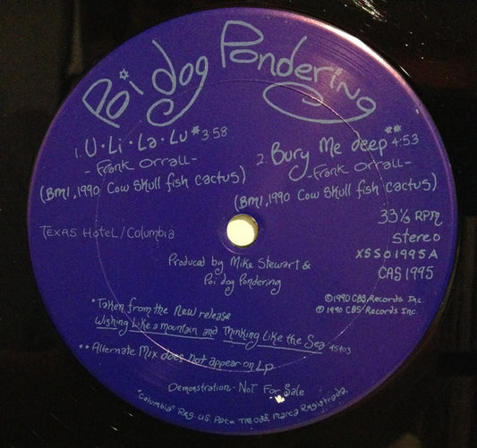 Poi Dog Pondering : U Li La Lu (12", S/Sided, Etch, Promo)