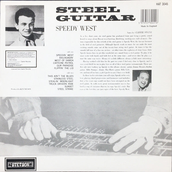 Speedy West : Steel Guitar (LP, Album, Mono, RE)