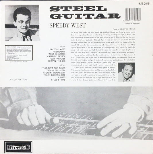 Speedy West : Steel Guitar (LP, Album, Mono, RE)
