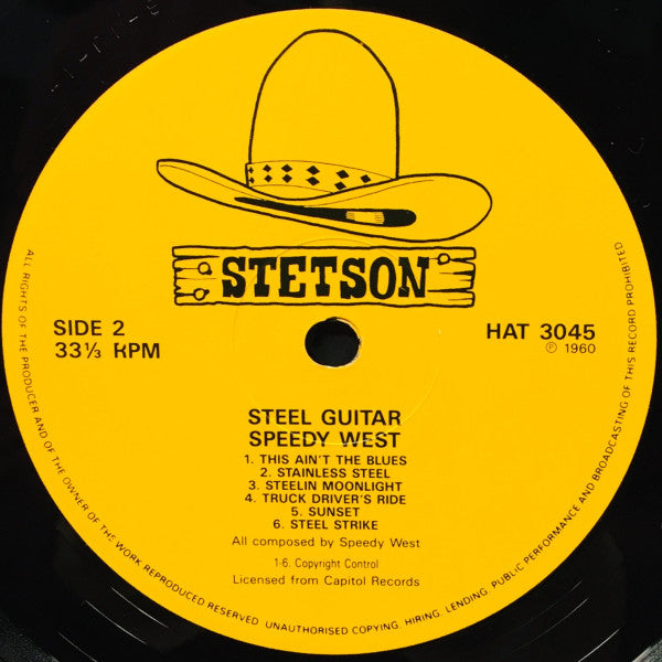 Speedy West : Steel Guitar (LP, Album, Mono, RE)