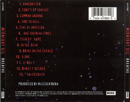 Midnight Oil : Breathe (CD, Album)