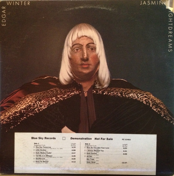 Edgar Winter : Jasmine Nightdreams (LP, Album, Promo)