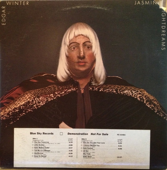 Edgar Winter : Jasmine Nightdreams (LP, Album, Promo)
