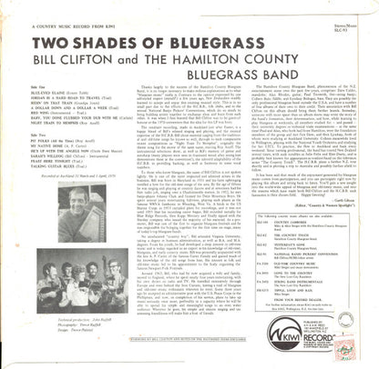 Bill Clifton & The Hamilton County Bluegrass Band* : Two Shades Of Bluegrass (LP, Album)