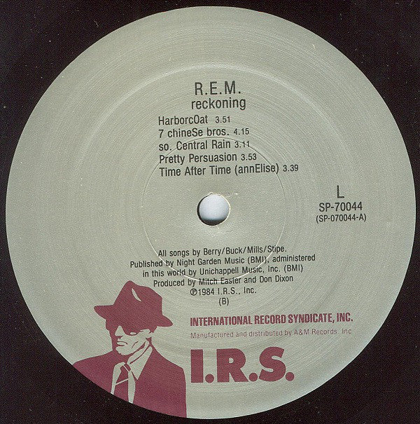 R.E.M. : Reckoning (LP, Album, B -)