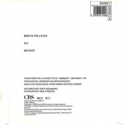 Billy Joel : Back In The U.S.S.R. (7", Single)