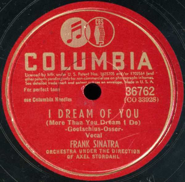 Frank Sinatra : Saturday Night (Is The Loneliest Night Of The Week) / I Dream Of You (More Than You Dream I Do) (Shellac, 10")