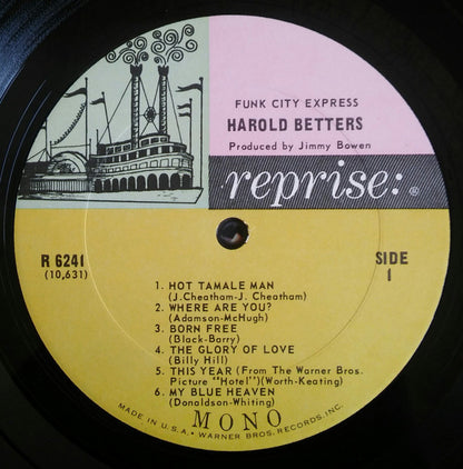 Harold Betters : Funk City Express (LP, Mono)