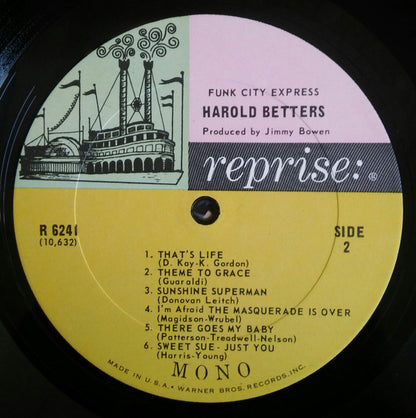 Harold Betters : Funk City Express (LP, Mono)