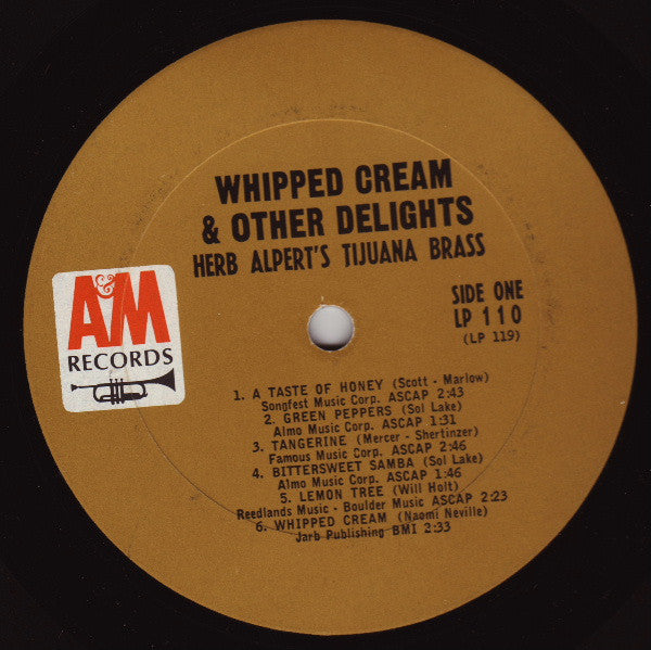 Herb Alpert's Tijuana Brass* : Whipped Cream & Other Delights (LP, Album, Mono, Pit)