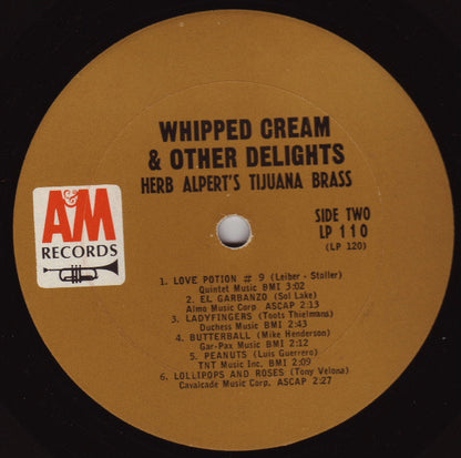 Herb Alpert's Tijuana Brass* : Whipped Cream & Other Delights (LP, Album, Mono, Pit)