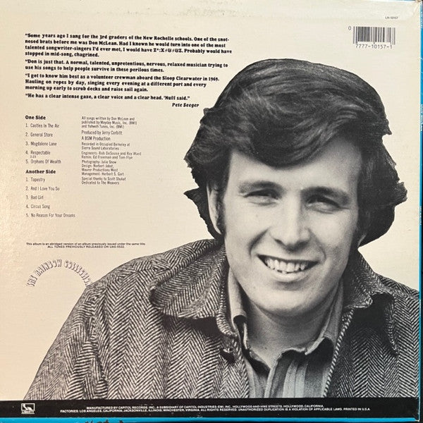 Don McLean : Tapestry (LP, Album, RE)