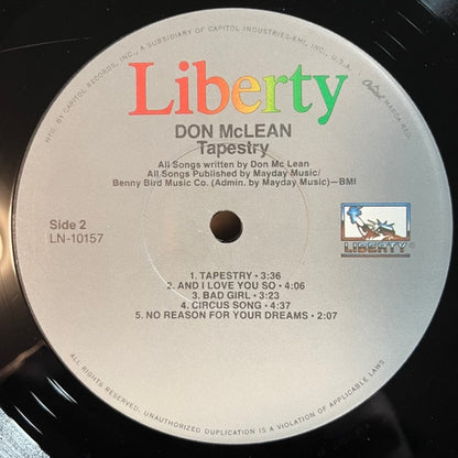 Don McLean : Tapestry (LP, Album, RE)