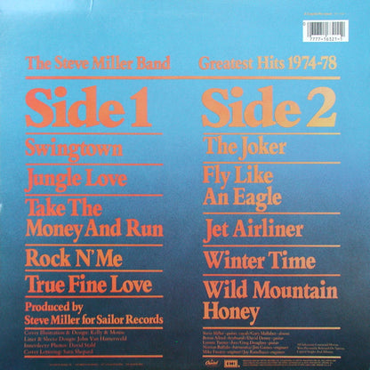 The Steve Miller Band* : Greatest Hits 1974-78 (LP, Comp, RE, Spe)
